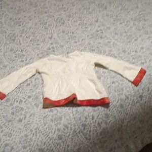 Guess kids Toddler blouse shirt  3T cream/red with rear floral pink design